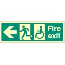 HTM Fire Exit - Arrow Down Left