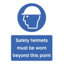 Safety Helmets Must be Worn in this Area