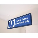 When Reversing Ensure Banksman Available - Reflection Sign
