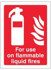 For Use On Flammable Liquid Fires