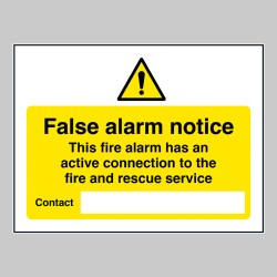 False Alarm Notice - False Alarm Notice -