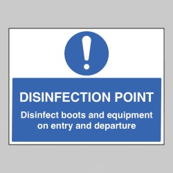 Disinfection Point - Disinfect Boots and Equipment on Entry and Departure - Disinfection Point - Disinfect Boots and Equipment on Entry and Departure -
