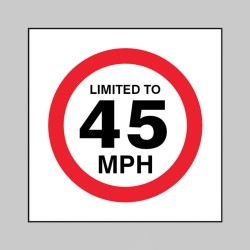 Limited to 45mph - 