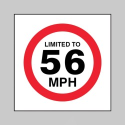 Limited to 56mph - 