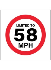 Limited to 58mph