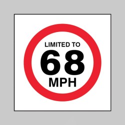 Limited to 68mph - 