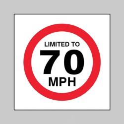 Limited to 70mph - 