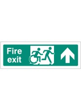 Inclusive Disabled Fire Exit Design - Arrow Up