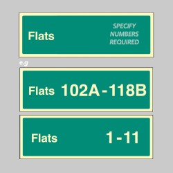 Flats X-Y (Specify when Ordering: eg 1-20) - Stairway Dwelling ID - 