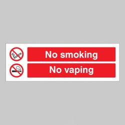 No Smoking - No Vaping - No Smoking - No Vaping -