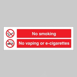 No Smoking - No Vaping - No E-Cigarettes - No Smoking - No Vaping - No E-Cigarettes -