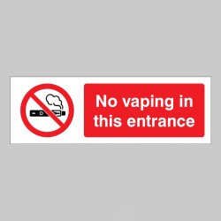No Vaping in this Entrance - No Vaping in this Entrance -