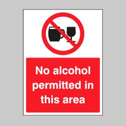 No Alcohol Permitted in this Area - 