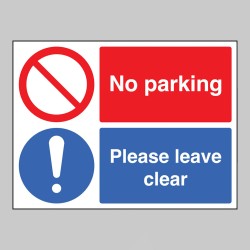 No Parking - Please Leave Clear - No Parking - Please Leave Clear -