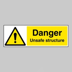 Danger - Unsafe Structure - Danger - Unsafe Structure -