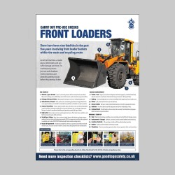Front Loader Inspection Checklist - Poster (A2) - Front Loader Inspection Checklist - Poster (A2) -