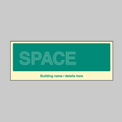 Custom Floor Level ID Board (Space for one) - Custom Floor Level ID Board (Space for one) -