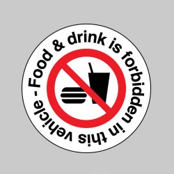 Food and Drink is forbidden in this Vehicle Labels - Food and Drink is forbidden in this Vehicle Labels -