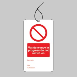 Maintenance in Progress - Double Sided Tags (Pack of 10) - 