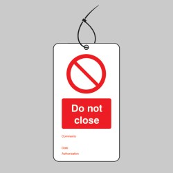 Do Not Close - Double Sided Tags (Pack of 10) - 