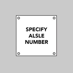 Custom White Aisle Markers - Custom White Aisle Markers -