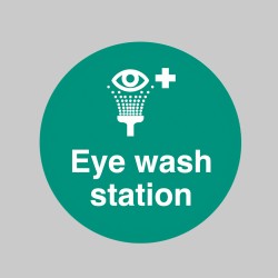 Eye Wash Station - Floor Graphic - Eye Wash Station - Floor Graphic -