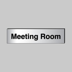 Meeting Room - Engraved - Aluminium / Brass Effect - Meeting Room - Engraved - Aluminium / Brass Effect -