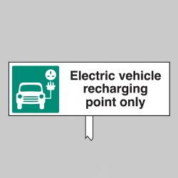 Electric Vehicle Recharging Point Only - Verge Sign - Electric Vehicle Recharging Point Only - Verge Sign -