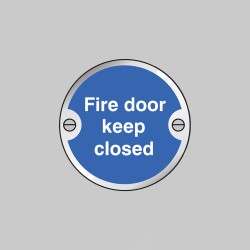 Fire Door Keep Closed Disc - Fire Door Keep Closed Disc -