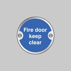 Fire Door Keep Clear Disc - Fire Door Keep Clear Disc -