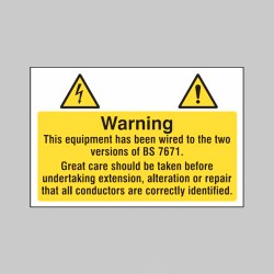 Warning - Wired to the Two Versions - Labels - 