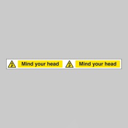 Mind Your Head - Self Adhesive Vinyl - 400 x 35mm - 