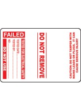 Failed - PAT Test Cable Wrap Labels (Roll of 100)