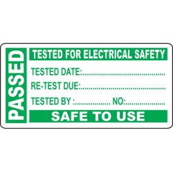 Passed - PAT Test Write On Labels (Roll of 250) - 