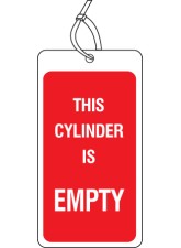 Safety Tag this Cylinder Is Empty (Pack of 10)