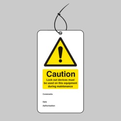 Lockout Tag - Lock Out Device Must be Used On this Equipment (Pack of 10) - 