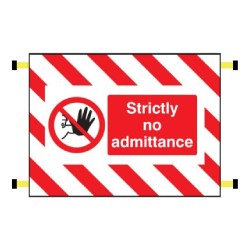 Door Screen Sign - Strictly No Admittance - 