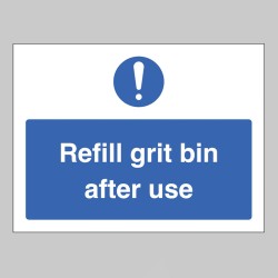 Refill Grit Bin after Use - Refill Grit Bin after Use -
