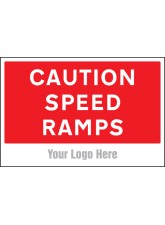 Caution - Speed Ramps - Add a Logo - Site Saver