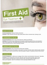 Eyes - First Aid Poster