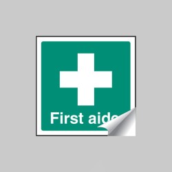 First Aider - Sticker - 25 x 25mm - 