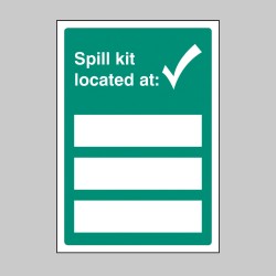 Spill Kit Located At - Adapt-a-Sign - 