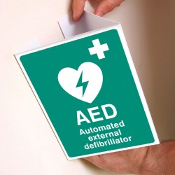AED Emergency Defibrillator - Projecting Sign - 