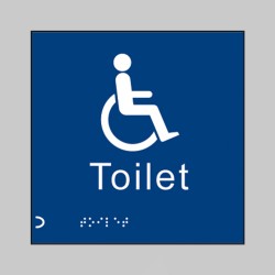 Braille - Disabled Toilet - 