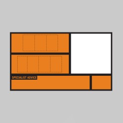 Custom - Hazchem Placard Aluminium - Retro-Reflective - 