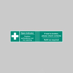 First Aid Box Tamper Labels (Pack of 50) - 