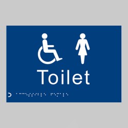 Braille - Toilet Ladies / Disabled - 
