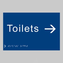 Braille - Toilets - Arrow Right - 
