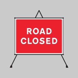 Fold Up Sign - Road Closed - 1050 x 750mm - 