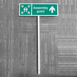 Assembly Point - Straight On - Verge Sign - 